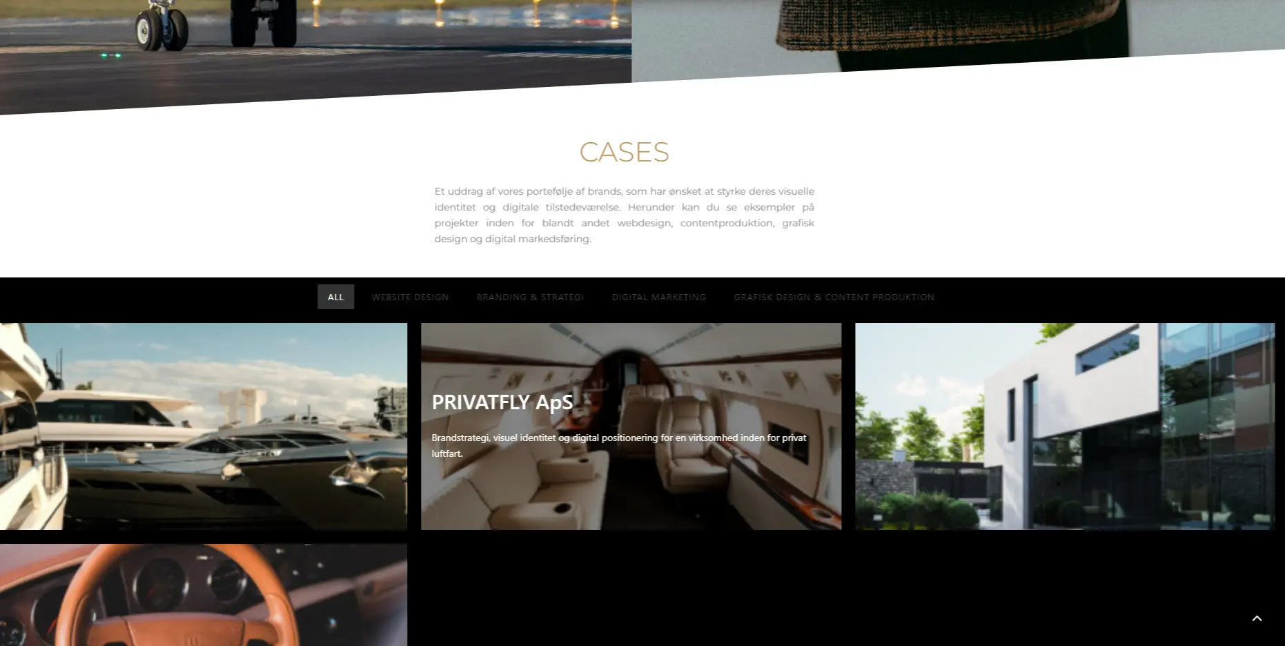 A subpage of Maison Media's website